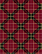 Deep Crimson Tartan Plaid Diamonds Rug