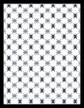 Slate Gray Starburst Grid Rug