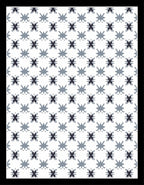 Slate Gray Starburst Grid Rug