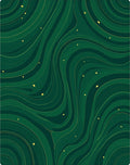 Emerald Green Swirled Flowing River Rug