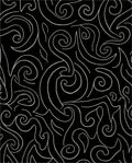 Black And Silver Swirl Abstract Rug