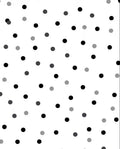 Abstract Monochrome Polka Dot Scatter Rug