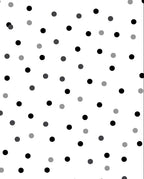 Abstract Monochrome Polka Dot Scatter Rug