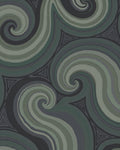Earthen Swirl Triangles Abstract Rug
