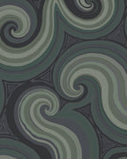 Earthen Swirl Triangles Abstract Rug