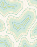 Soft Aqua and Lime Agate Layers Rug
