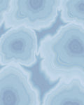 Pale Blue Agate Slice Layered Rug