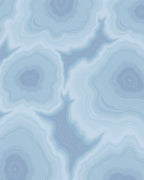 Pale Blue Agate Slice Layered Rug