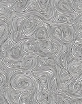 Black and White Swirling Lines Rug