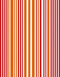 Bold Red Orange Vertical Stripe Runner Rug