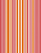Bold Red Orange Vertical Stripe Runner Rug