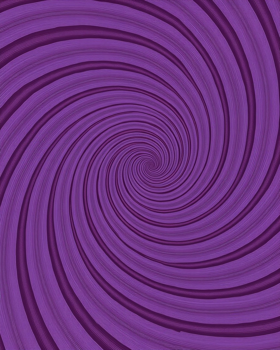 Vibrant Purple Spiral Swirl Rug