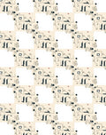 Abstract Face Line Art Overlay Rug