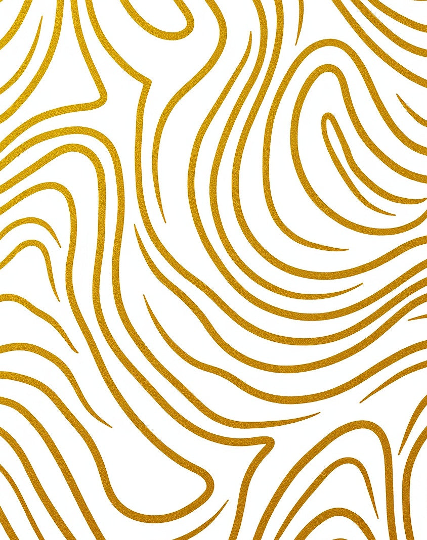 Golden Swirl Abstract Texture Rug