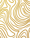 Golden Swirl Abstract Texture Rug