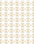 Golden Ochre Symmetry Floral Medallions Rug