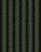 Pale Green Vertical Feathered Stalks Rug