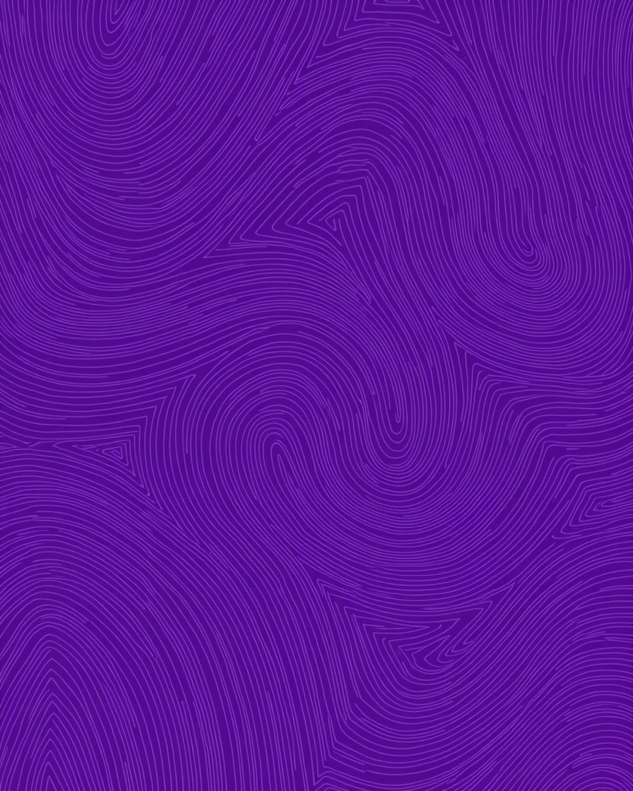 Vibrant Purple Swirl Line Art Rug
