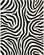 Bold Black and White Zebra Stripes Rug