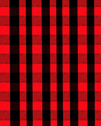 Red Black Buffalo Check Textile Rug
