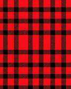 Lumberjack Gingham Red Black Crossing Rug