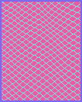 Bright Pink Diamond Net Rug
