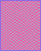 Bright Pink Diamond Net Rug