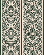 Gothic Victorian Flourish Scrollwork Rug