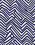 Navy White Angular Maze Rug
