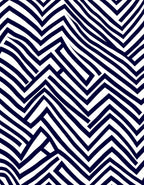 Navy White Angular Maze Rug