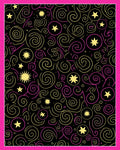 Night Sky Swirl Starburst Medallion Rug