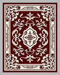 Crimson Classic Floral Medallion Rug