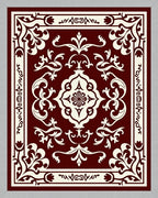 Crimson Classic Floral Medallion Rug