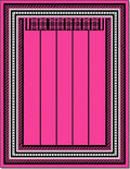 Hot Pink Vertical Stripe Geometric Rug
