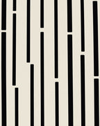 Black and Cream Vertical Lines Rug