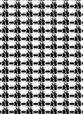 Black White Houndstooth Checkered Rug