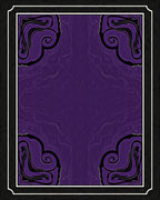 Rich Amethyst Swirl Abstract Rug