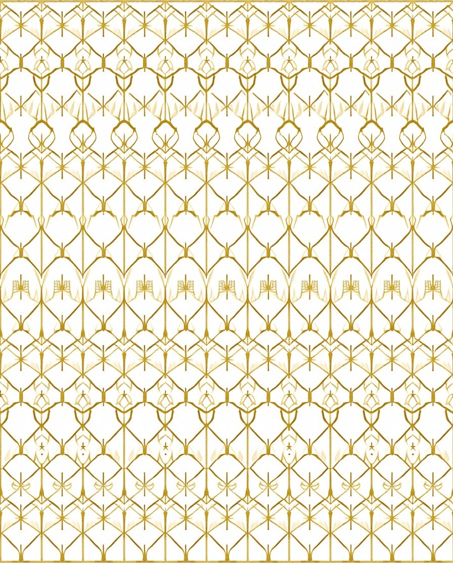 Golden Interlocking Symmetric Lattice Rug