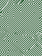 Deep Green Geometric Labyrinth Lines Rug