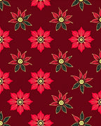 Crimson Floral Medallion Rug