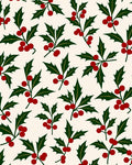 Festive Holly Berry Sprigs Rug