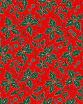 Scarlet Green Leaf Vine Intricate Rug