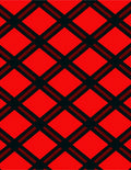 Bold Red Diamond Plaid Rug