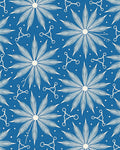 Cerulean White Feathered Starburst Medallion Rug