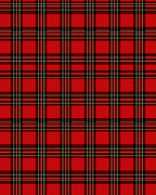 Classic Red Black Tartan Plaid Rug