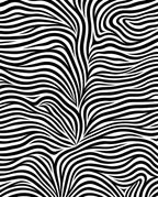 Bold Black White Swirling Lines Rug