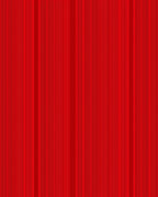 Vibrant Red Vertical Stripe Rug