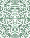 Green Abstract Organic Flow Rug