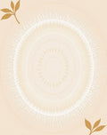 Golden Sunburst Medallion Beige Rug