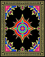 Bold Geometric Starburst Medallion Rug